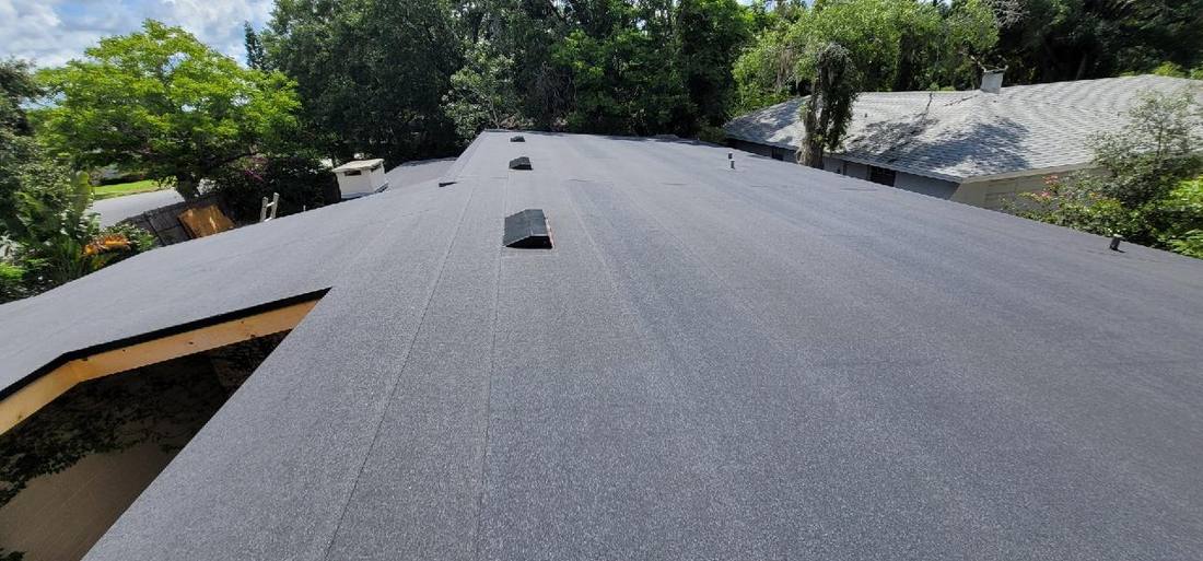 Flat roof replacement, modified bitumen system