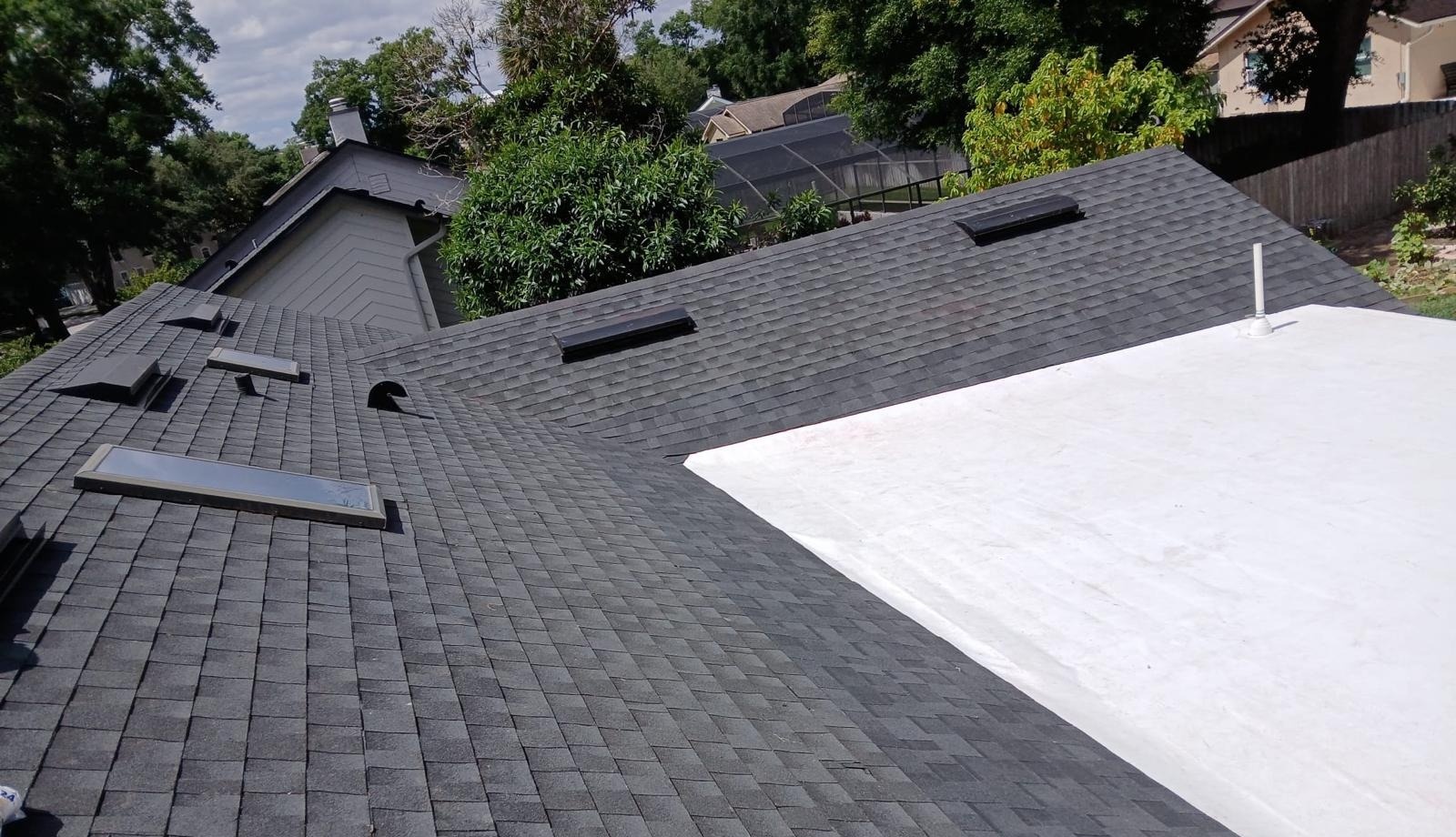 High Reach Roofing completed shingle roof project